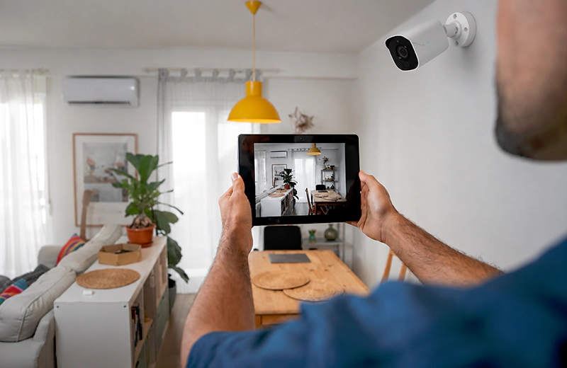 Home security camera installation