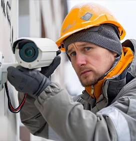 Outdoor security camera installation Houston
