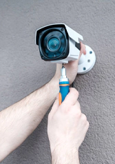 4K surveillance camera installation