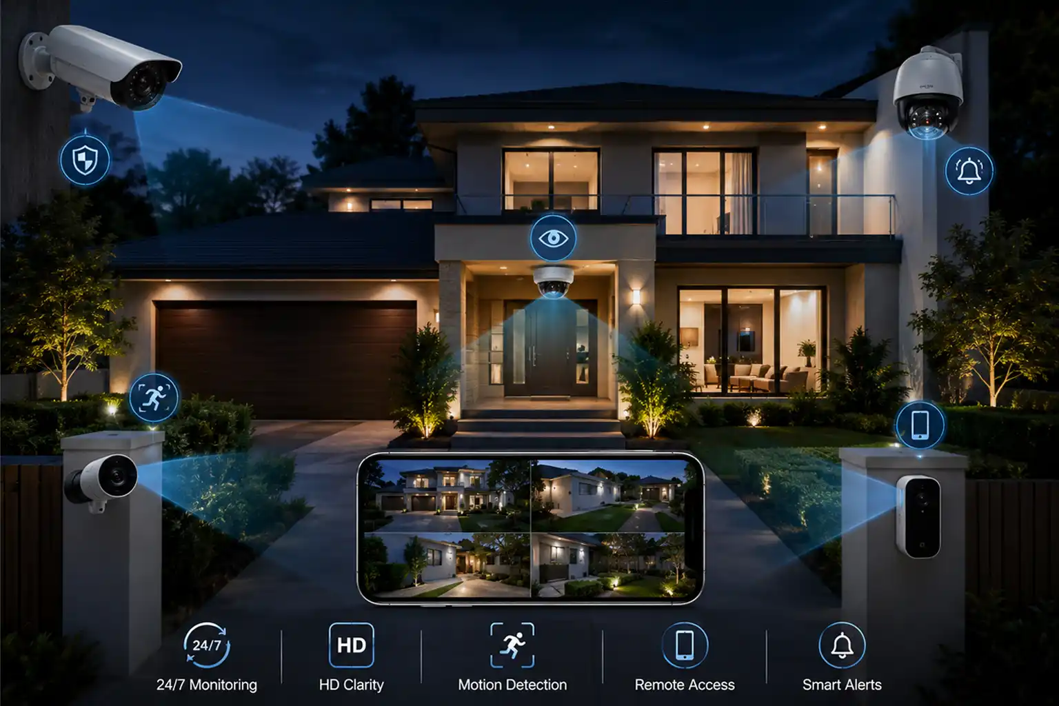Residential surveillance system installation