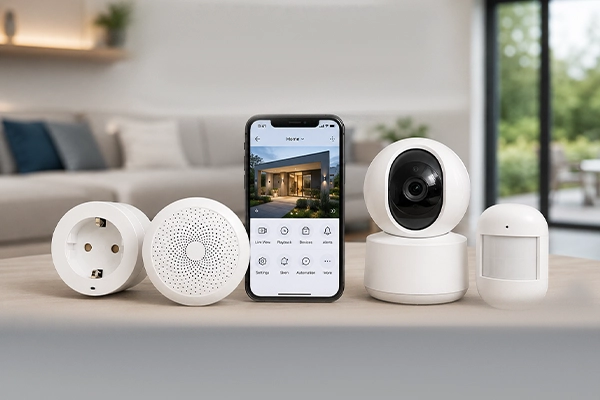Wireless home security camera setup