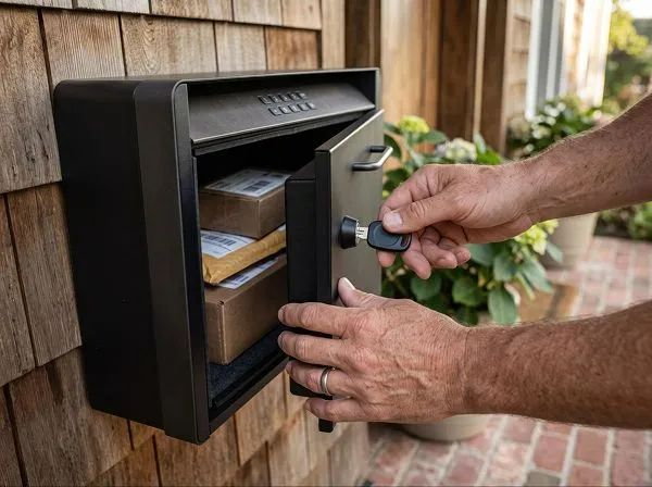 A delivery lockbox.