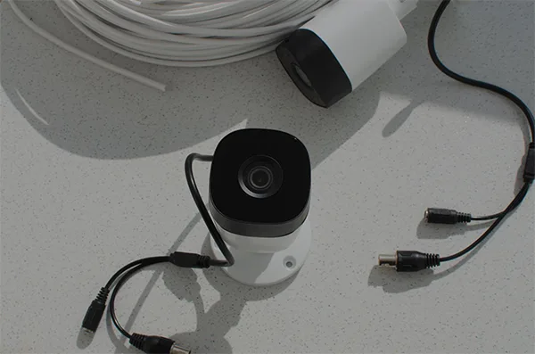A wired camera