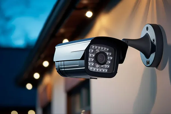 A wireless CCTV camera.