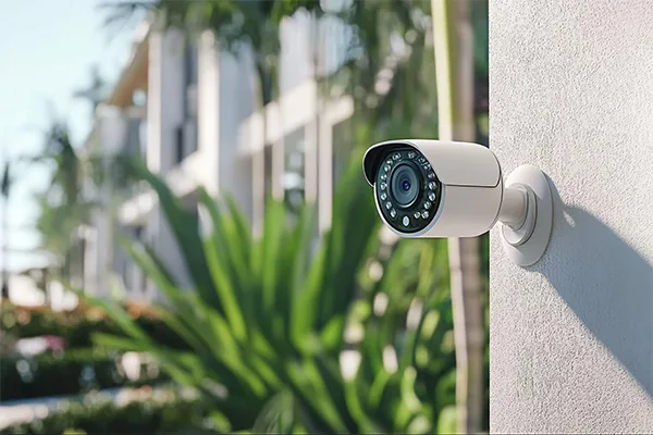 A wireless security camera