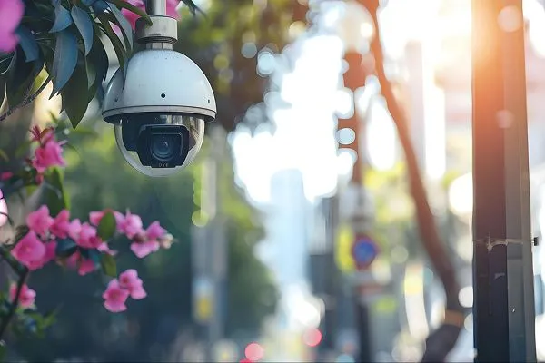 An outdoor security cameraa